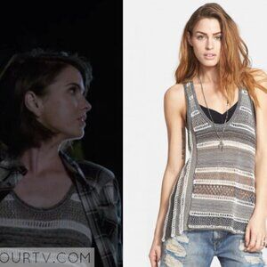 Free People 'Love Birds' crochet tank ASO Malia Tate
